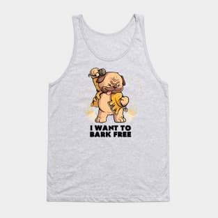 I Want to Bark Free - Cute Dog Music Gift Tank Top